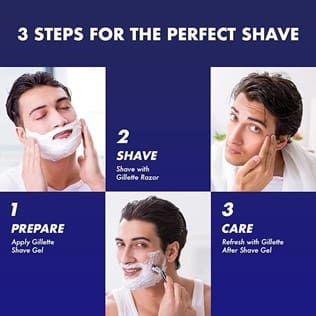 Gillette After Shave Splash Refreshing Breeze 50Ml, White, Gel, Men