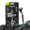 Gillette Mach3 Charcoal Shaving Razor for Men with New Enhanced Lubrastrip