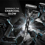 Gillette Mach3 Charcoal Shaving Razor for Men with New Enhanced Lubrastrip