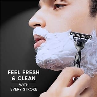 Gillette Mach3 Charcoal Shaving Razor for Men with New Enhanced Lubrastrip
