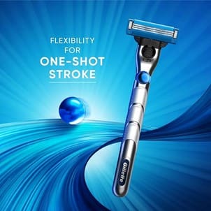 Gillette Mach3 Turbo Men’s Razor with Flexball Technology, Pack of 1