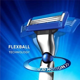Gillette Mach3 Turbo Men’s Razor with Flexball Technology, Pack of 1