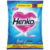 Henko Stain Care Detergent Powder - Top & Front Load, 3 kg Get Bucket Free