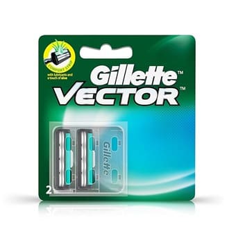 Gillette Vector plus Manual Shaving Razor Blades - 2 Cartridge