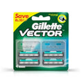 Gillette Vector Plus Manual Shaving Razor Blades (Cartridge) - 4S Pack
