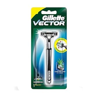 Gillette Vector Plus Manual Shaving Razor, 1 Pc