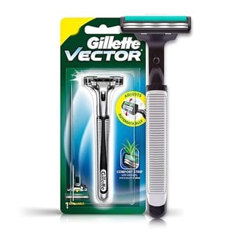 Gillette Vector Plus Manual Shaving Razor, 1 Pc