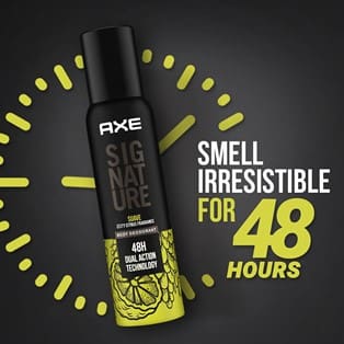 Axe Signature Suave Long Lasting No Gas Deodorant Bodyspray Perfume for Men, 154 ml