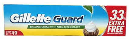 GILLETTE GUARD SHAVING CREAM 125g