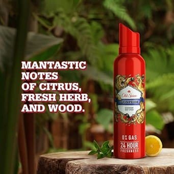 Old Spice Lionpride No Gas 24 hour Long Lasting Freshness Deodorant Perfume Body Spray For Men, 140ml