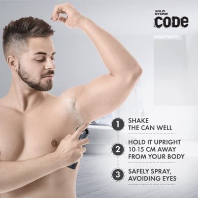 Wild Stone Code Platinum No Gas Body Perfume For Men, 120ml