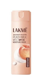 Lakme Peach Milk Moisturizer SPF 24 Sunscreen Lotion, For 12 Hrs, Sun Protection, 200 ml