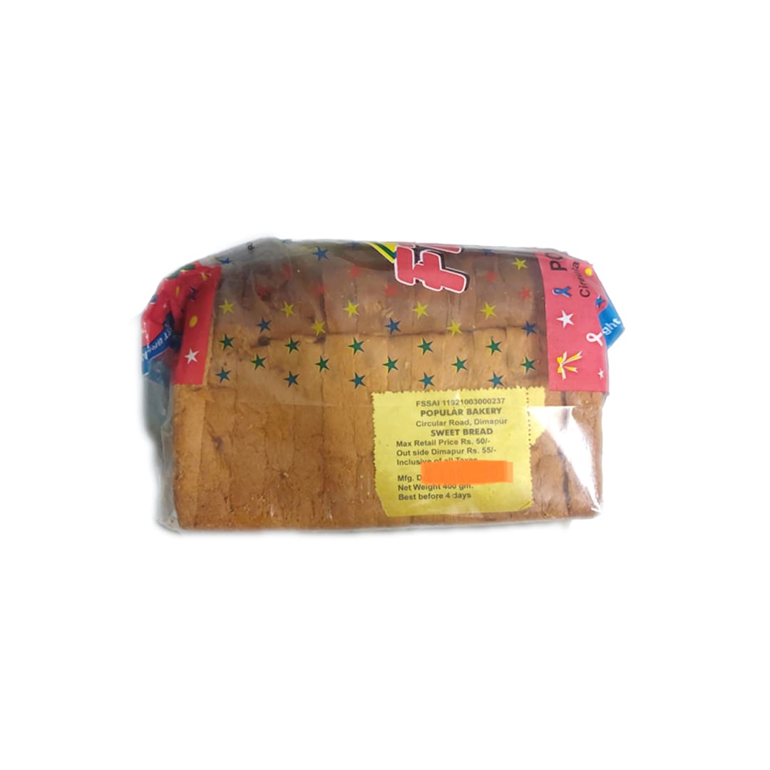 Popular Bakery’s Fruity Bread/ Sweet Bread |Net weight 400gm| Pack of 1