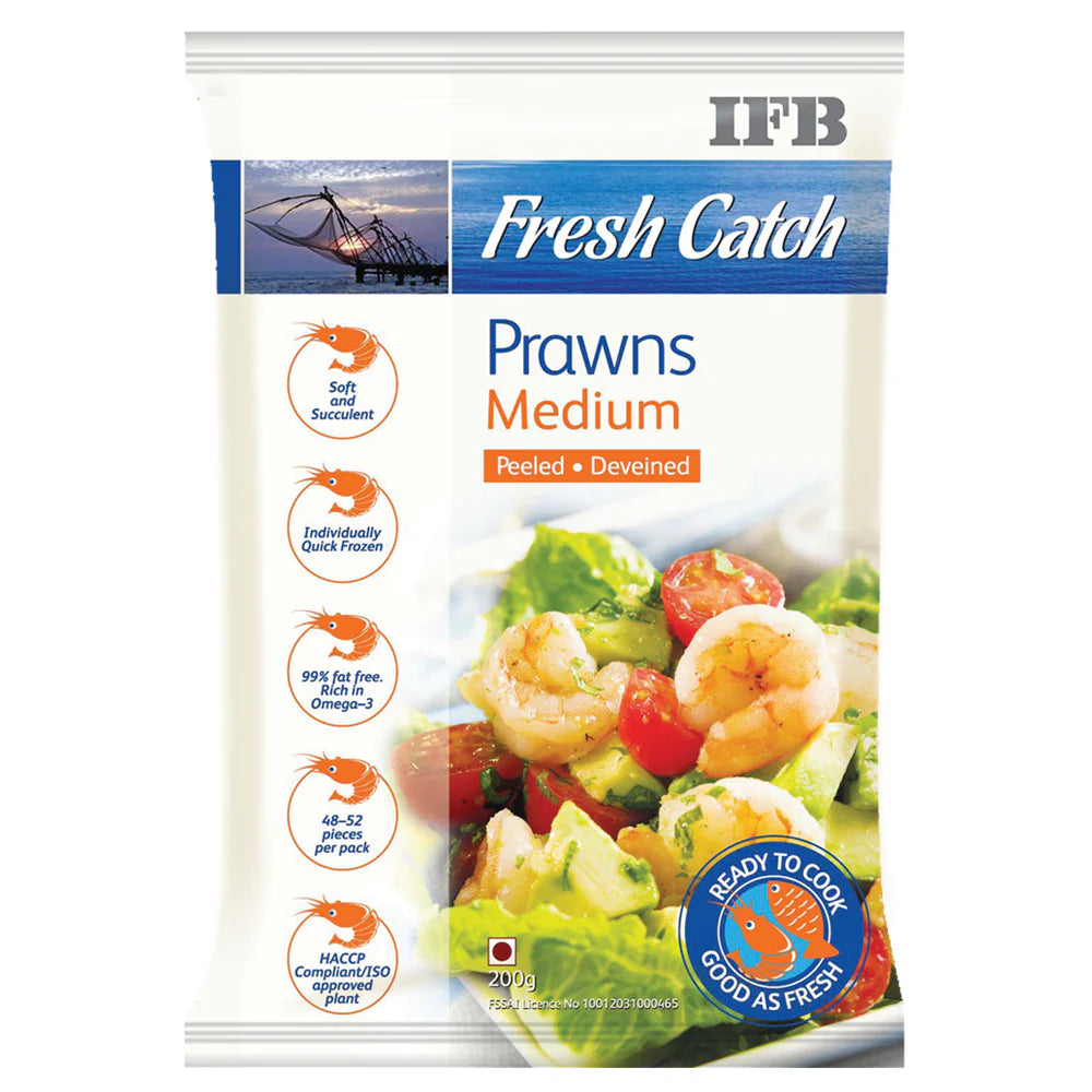 IFB Fresh Catch, Prawns Medium, 200g
