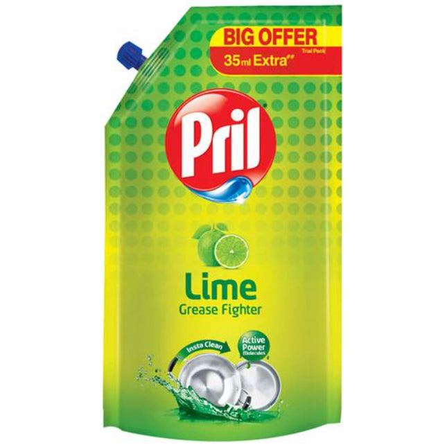 Pril Dishwash Liquid (Lime), 120 ml