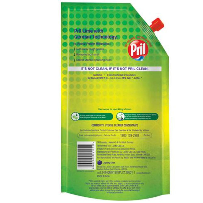 Pril Dishwash Liquid (Lime), 120 ml