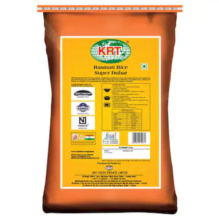 KRT Basmati Rice Super Dubar - 30 kg
