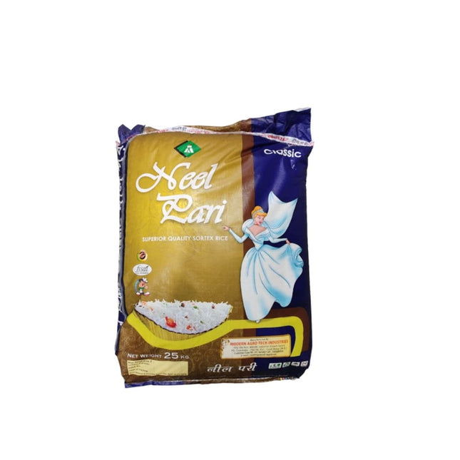 NEEL PARI BOILED RICE SUPERIOR QUALITY SOARTED, 25Kg