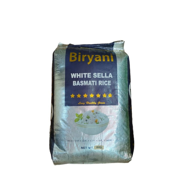 BIRYANI WHITE SELLA BASMATI RICE, 30Kg