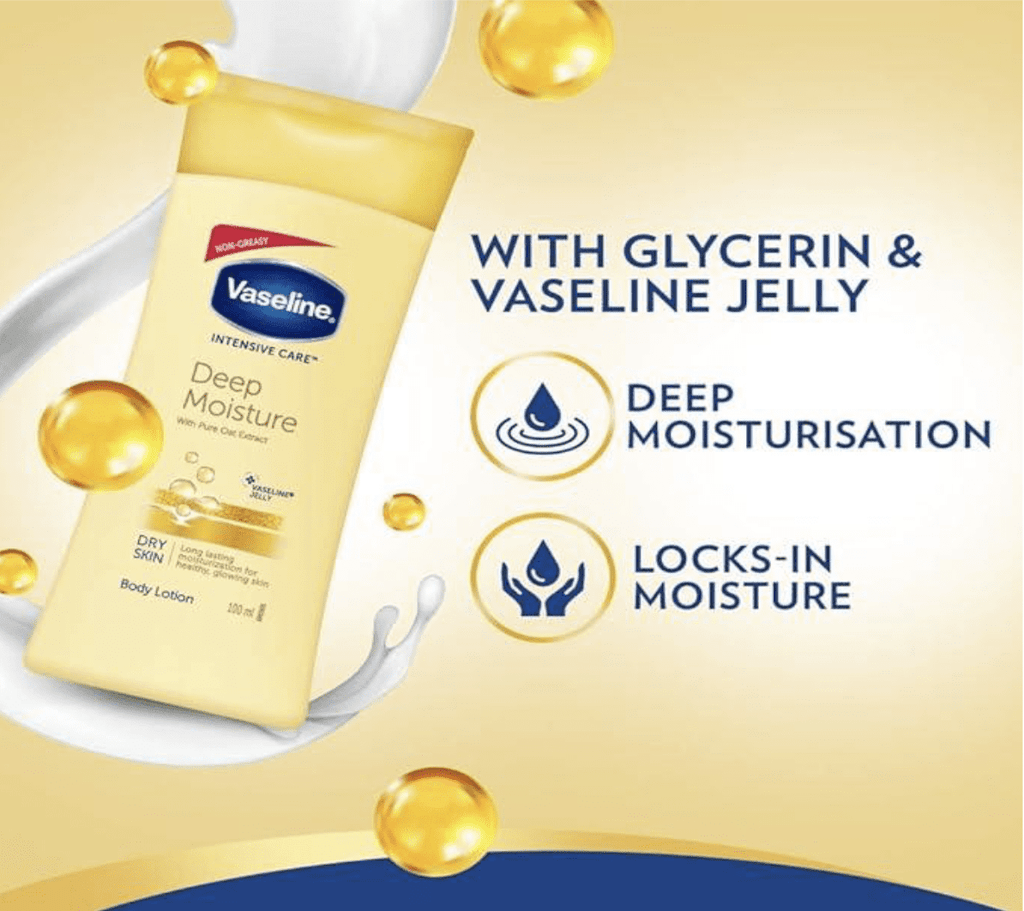Vaseline Intensive Care Deep Moisture Body Lotion, 90 ml