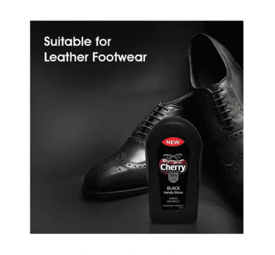 Cherry Blossom Shoe Shiner Sponge Handy Shine, Black, 4gm