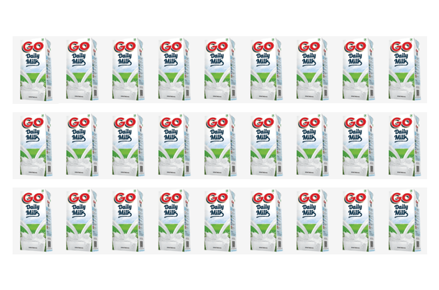 Go Daily Milk, Double Toned Milk, 180ml (Pack of 30)