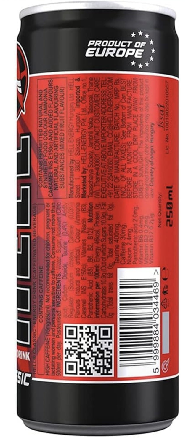 Hell Energy Drink Classic - 250 ml