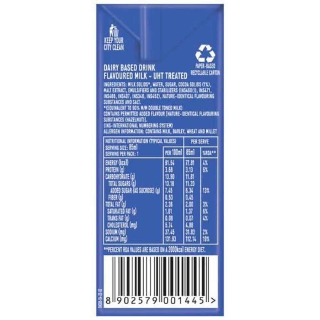 Smoodh Hazelnut Chocolate Milk, 85 ml