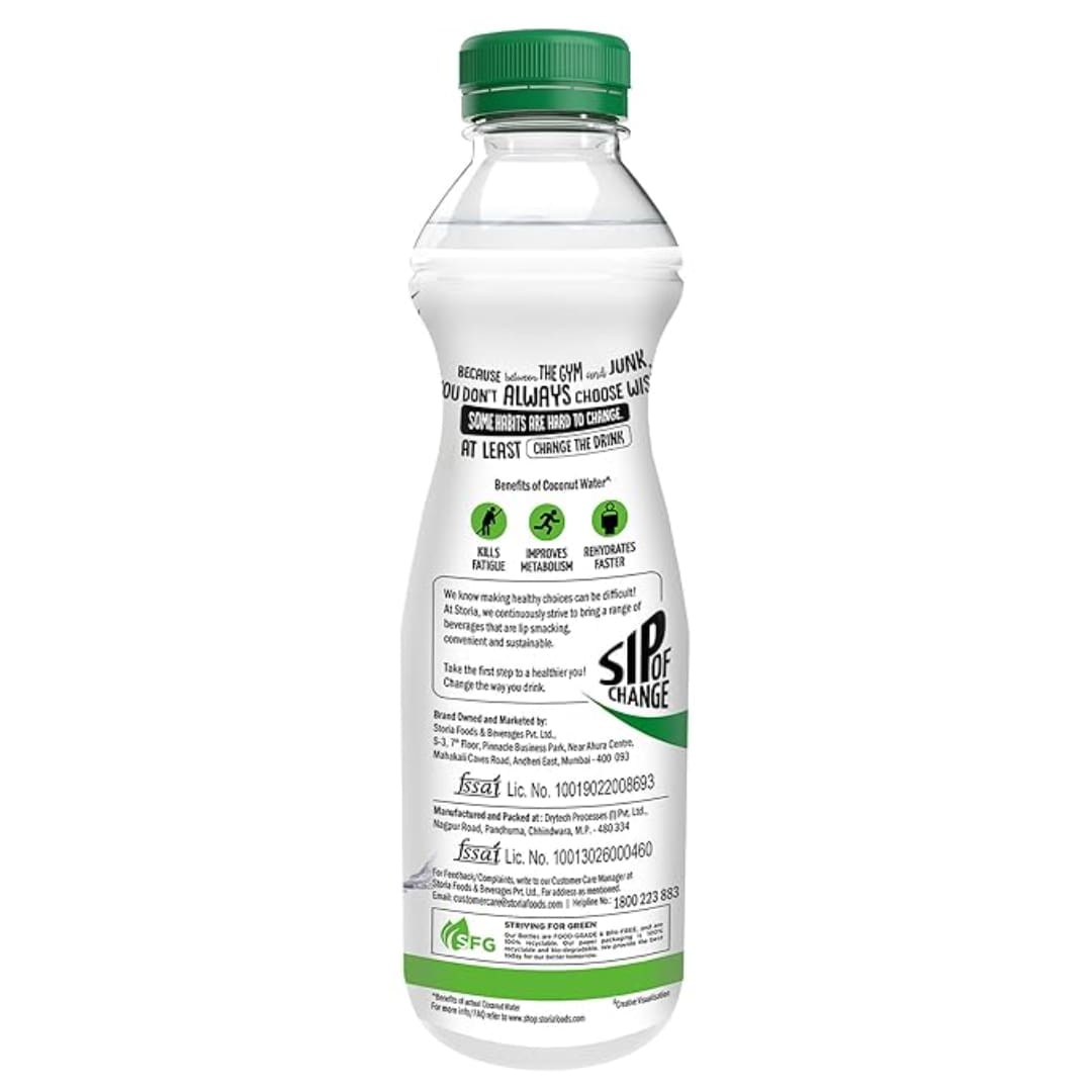 Storia 100% Tender Coconut Water- No Added Sugar - 1000 ml PET Bottle