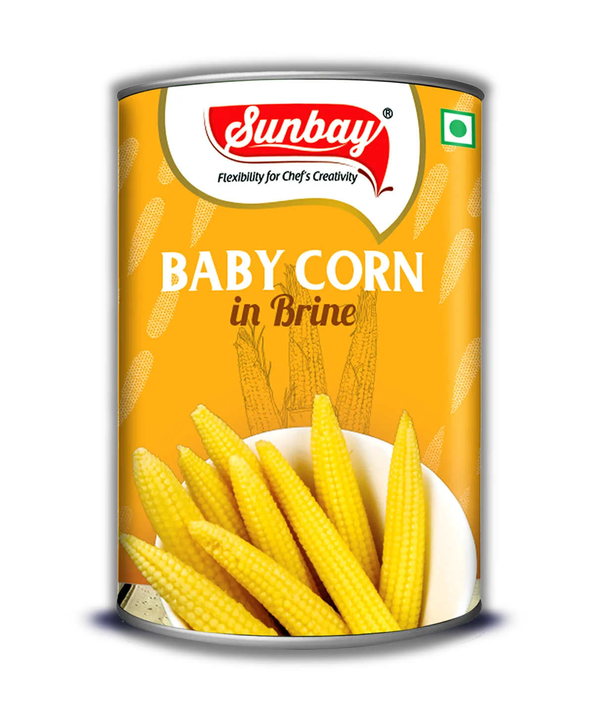 Sunbay, Baby Corn in Brine, 800g