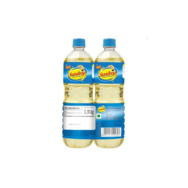 Sundrop Superlite Advanced Sunflower Oil, 1L (Pack of 2, Super Saver Pack)