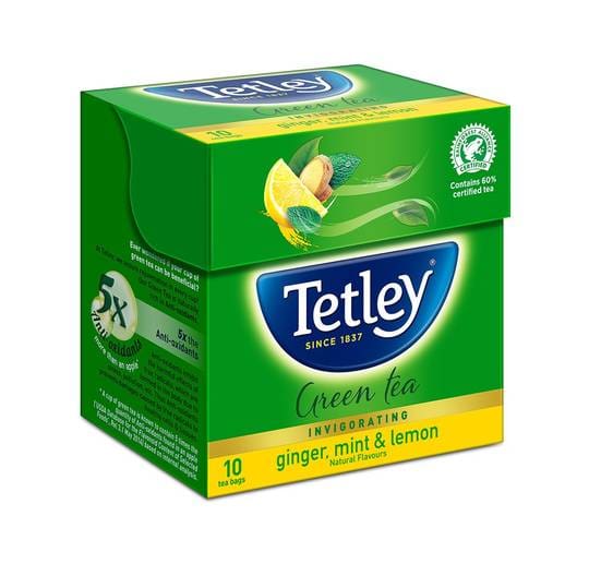 Tetley Green Tea, 10 Tea Bags