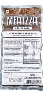 Meatzza Pork Cooked Sausages - 1Kg