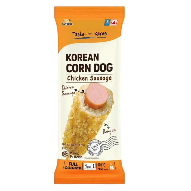Korean Corn Dog, Chicken Sausage, 80g
