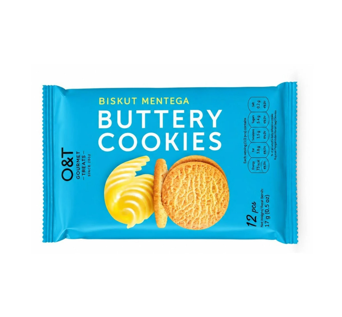O&T, Buttery Cookies, 12 pcs