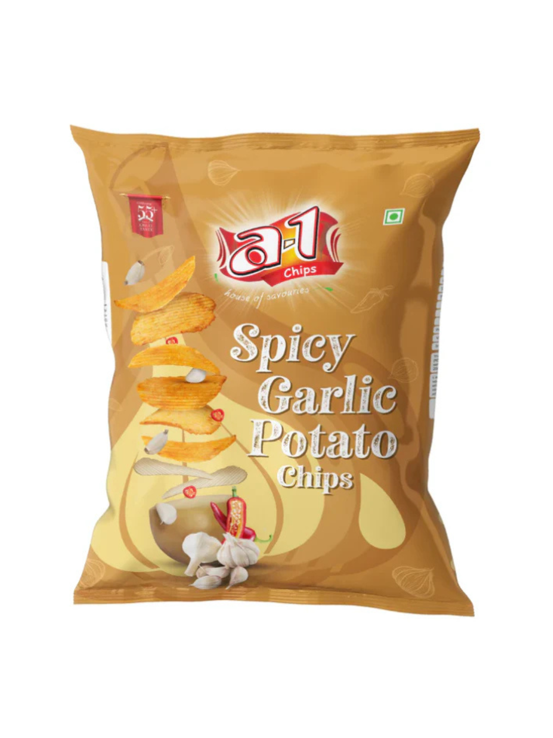 A-1 Potato Chips Spicy Garlic - 100g