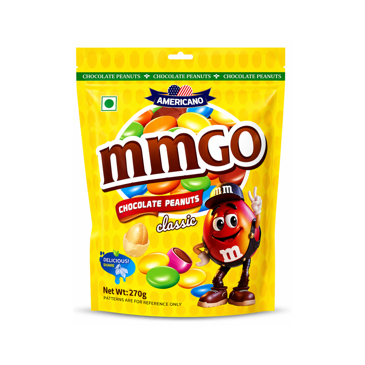 Americano mmgo Chocolate Peanuts Classic, 270 g