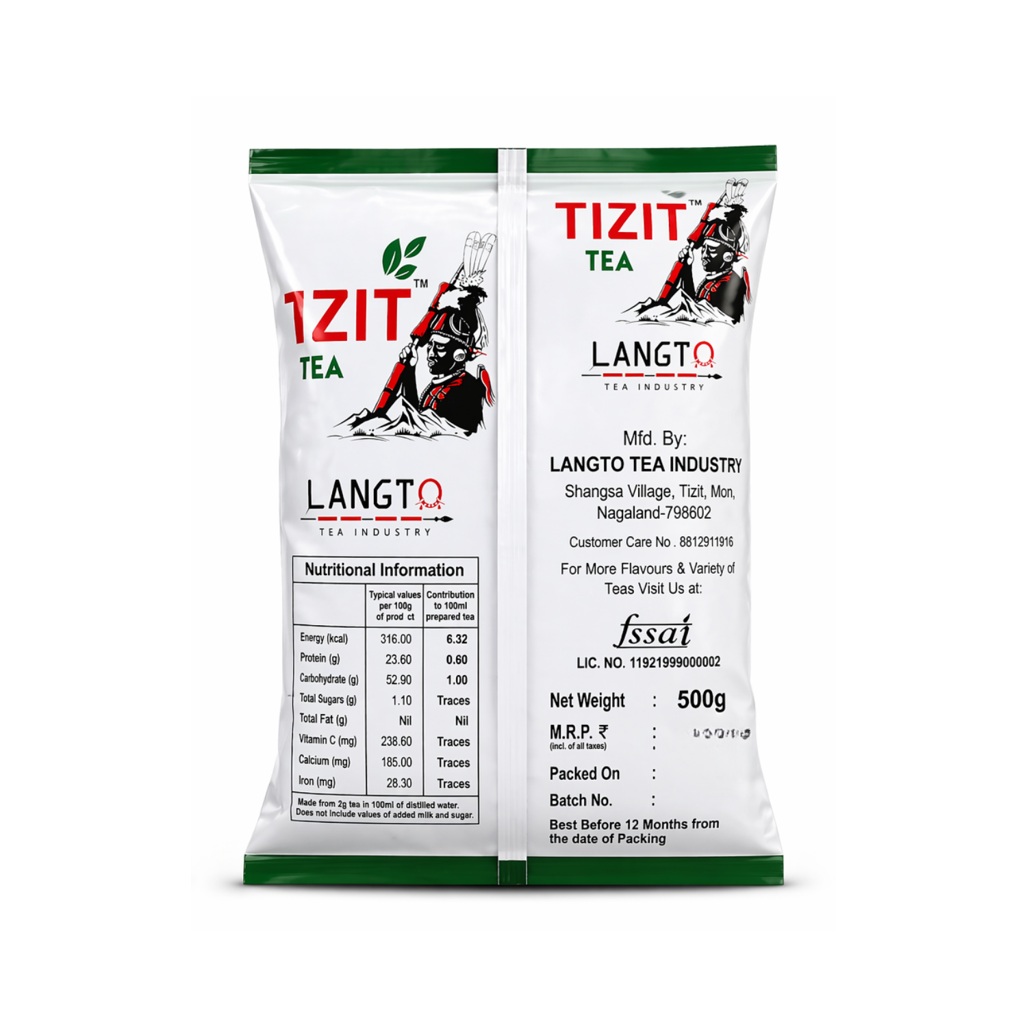 Langto, Tizit Tea, 500g