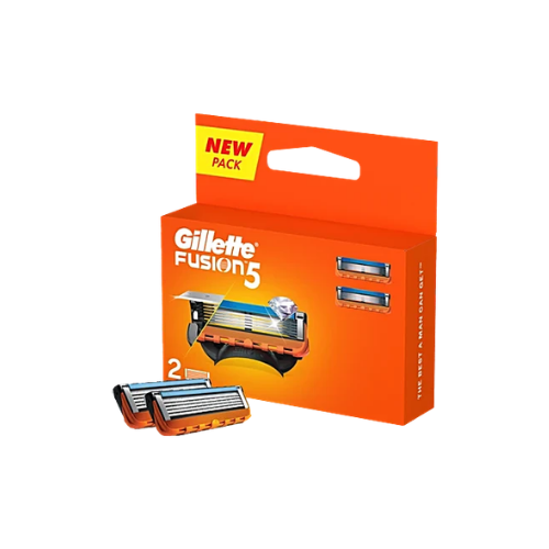 Gillette Fusion5 Cartridges Shaving Razor Blades For Men, 2 pcs
