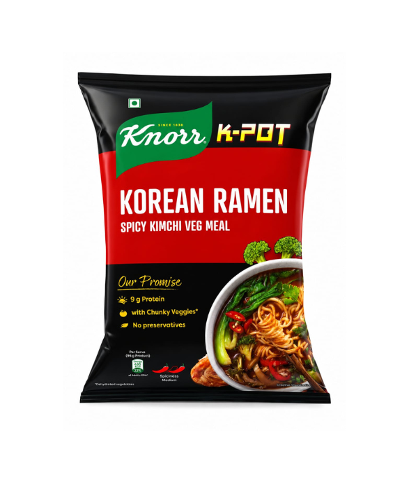 Knorr Korean Ramen - Spicy Kimchi Veg Meal 96g