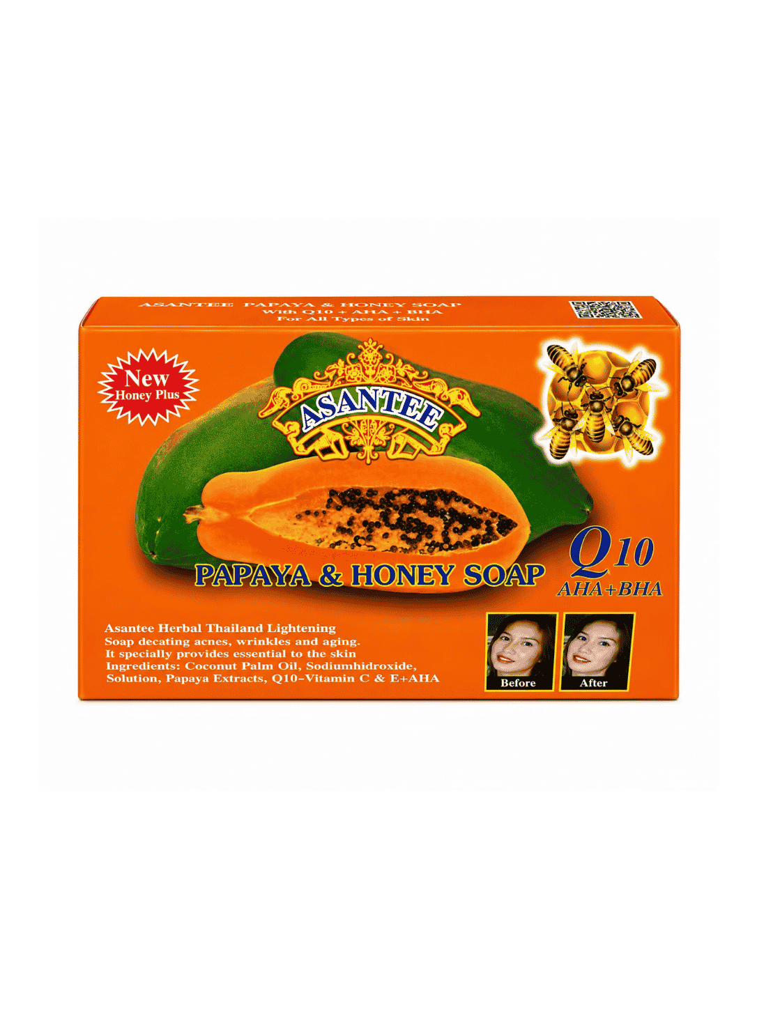 Asantee Papaya & Honey Soap - 125 g