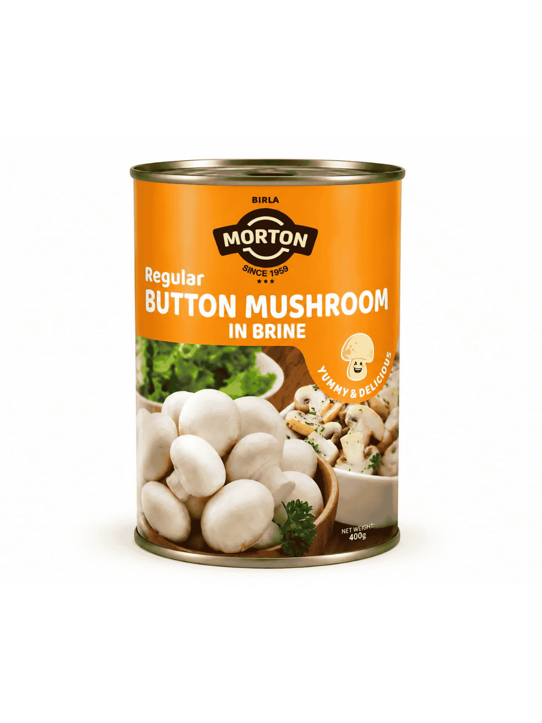Morton Regular Button Mushroom in Brine - 400 g