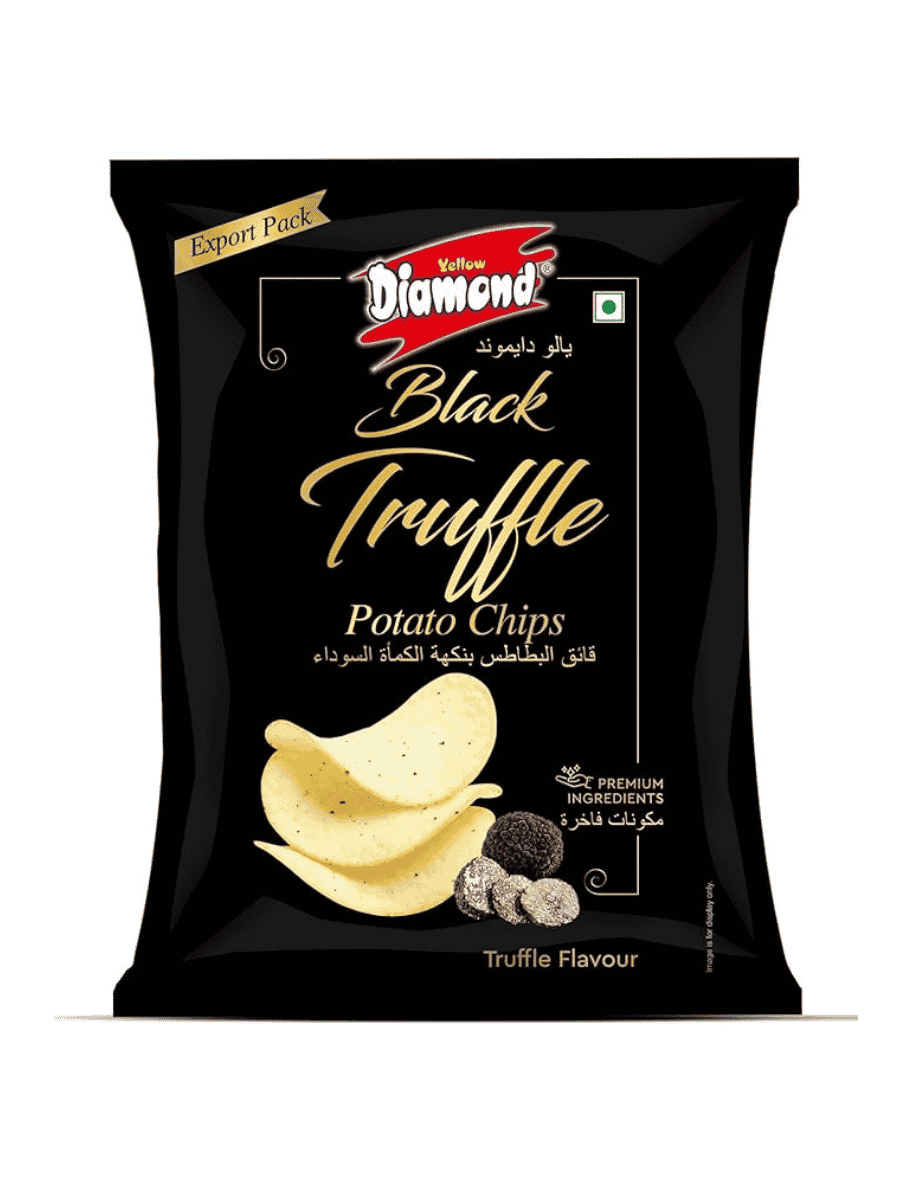 Yellow Diamond Potato Chips Black Truffle 36 gm