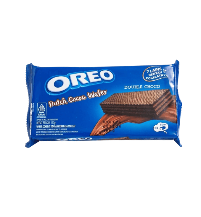 Oreo Dutch Cocoa Wafer Double Choco - 117 g