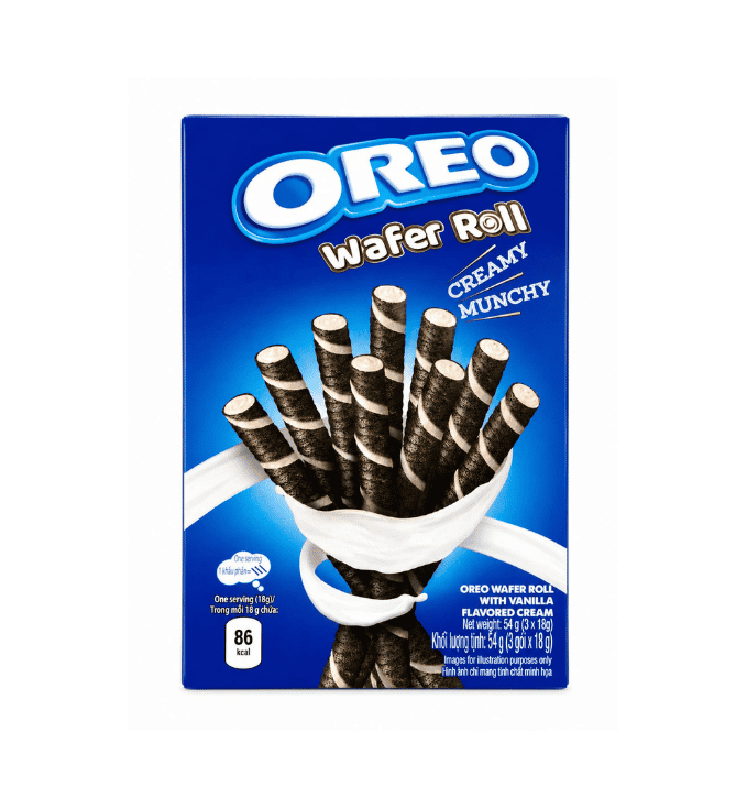 Oreo Wafer Roll Vanilla Flavor - 54g