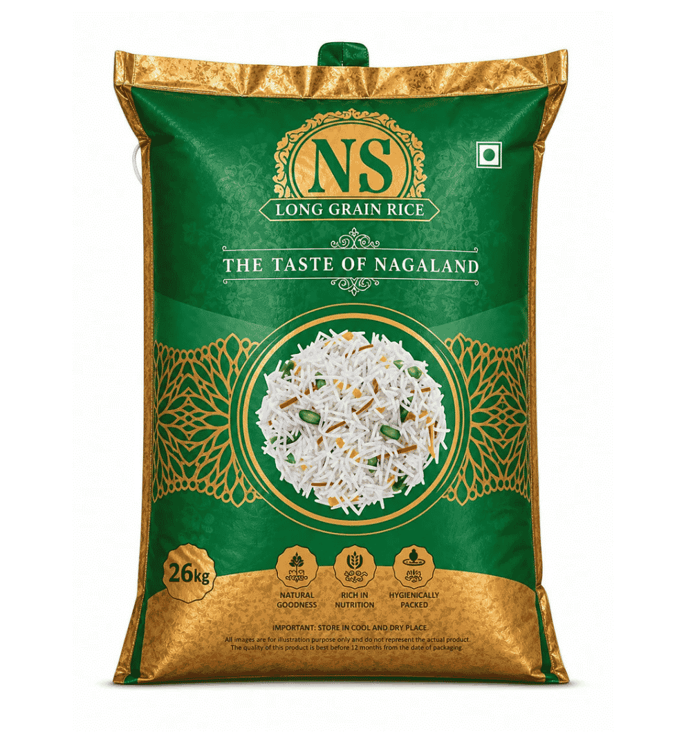 NS LONG GRAIN, THE TASTE OF NAGALAND, 26Kg