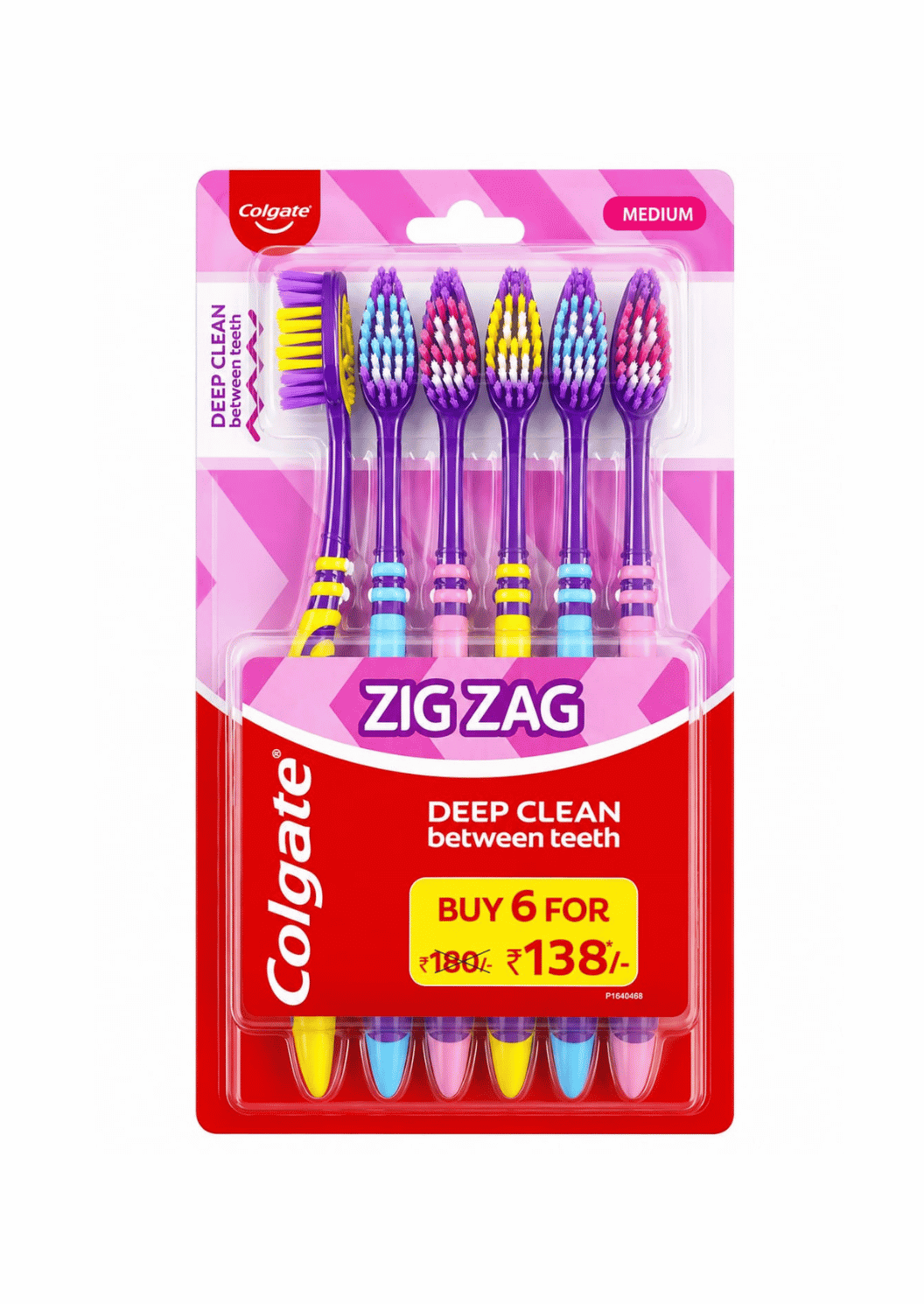 Colgate Zig Zag Deep Clean Between Teeth, 6 Pcs