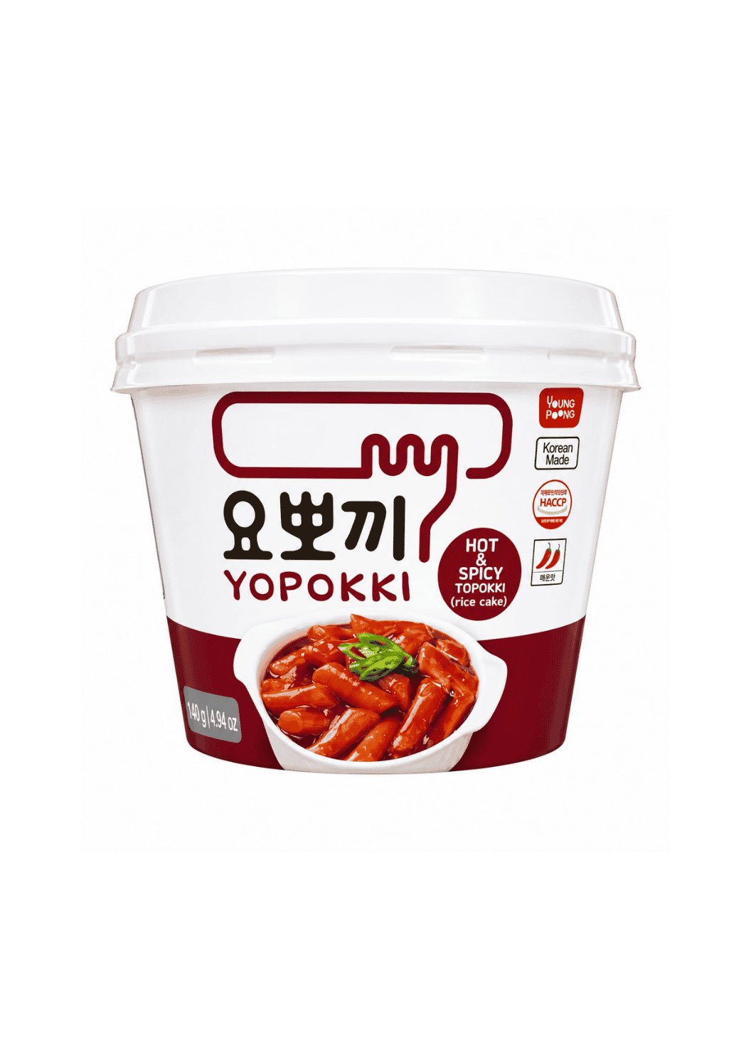 Yopokki Hot & Spicy Topokki Rice Cake (Korea's No. 1 Rice Cake)