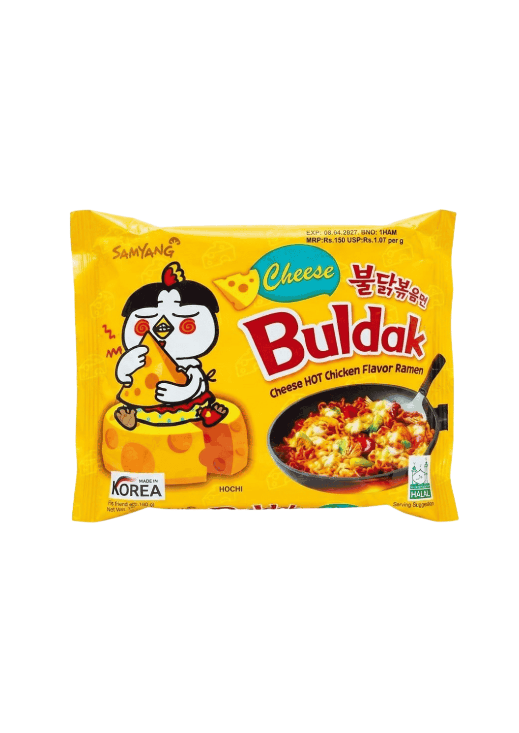 Samyang Buldak Cheese Hot Chicken Flavor Ramen, 140g
