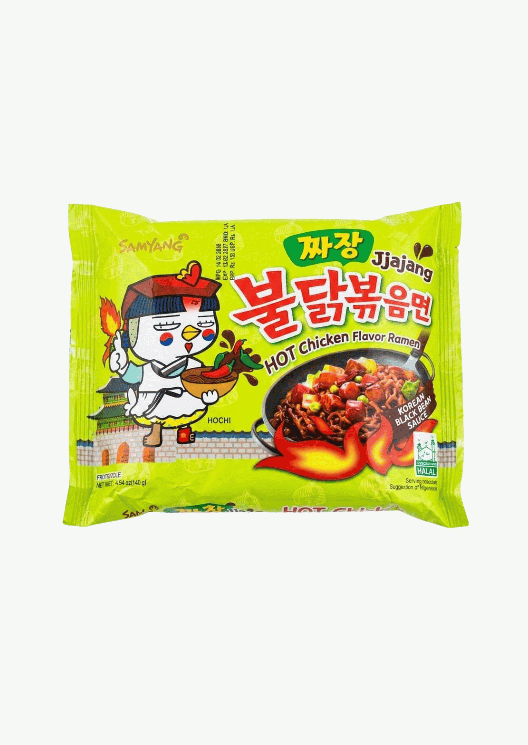 Samyang Jjajang Hot Chicken Flavor Ramen (Korean Black Bean Sauce) 140g